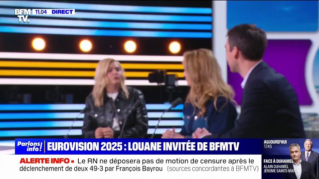 Eurovision: l'interview de Louane, représentante de la France lors de l'édition 2025, en intégralité