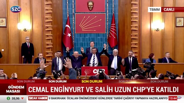 Cemal Enginyurt ve Salih Uzun CHP'ye katıldı