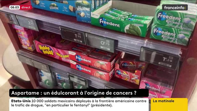 L’ONG Foodwatch, l’association La Ligue contre le cancer et l’application de nutrition Yuka ont lancé une pétition conjointe visant l’interdiction de l’aspartame, un édulcorant sucrant controversé - VIDEO