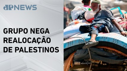 Países árabes rejeitam sugestão dos EUA de retirar palestinos de Gaza