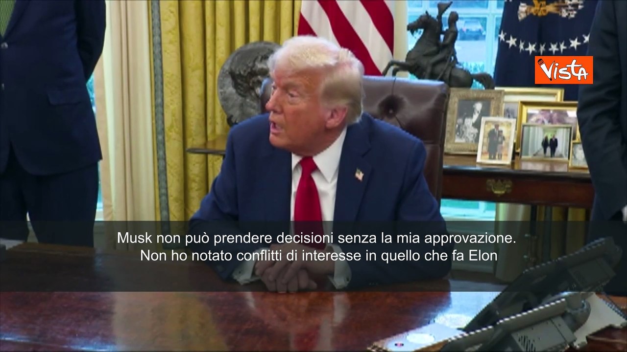 Trump: "Musk non decide nulla senza la mia appr...