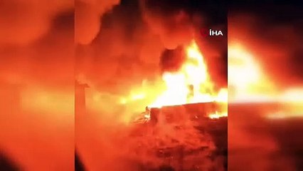 Sulama boruları petrol borusu gibi alev alev yandı