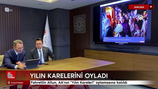 Fahrettin Altun, AA'nın Yılın Kareleri oylamasına katıldı