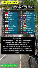daftar negara Asia yang dianggap paling kaya akan sejarah