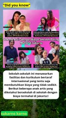 4 ANAK ARTIS DENGAN BIAYA SEKOLAH TERMAHAL DI JAKARTA bikin melongo #shorts