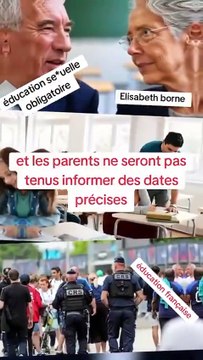 Élisabeth Borne impose l'éducation sexuelle en France sans l'autorisation des parents d'élèves.