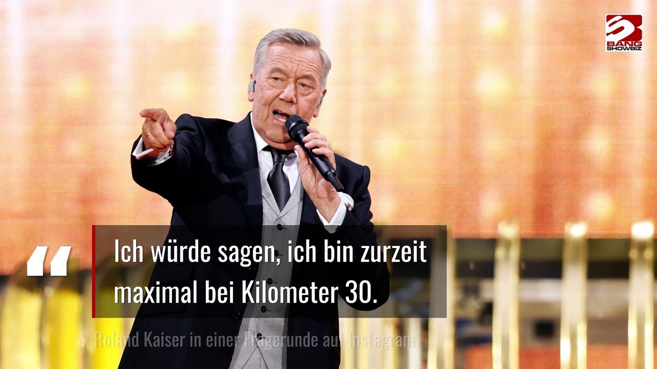 *'Bei Kilometer 30': Roland Kaiser hat Karriere-Marathon noch nicht beendet