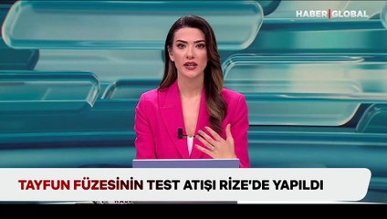 Tayfun Füzesinin test atışı Rize’de yapıldı