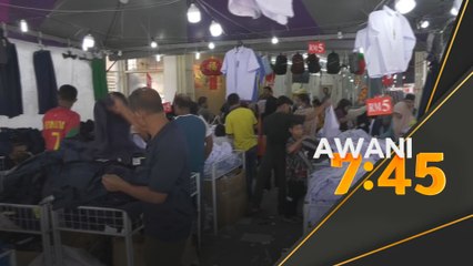 Ibu bapa serbu premis jual pakaian seragam sekolah RM5, tudung RM1