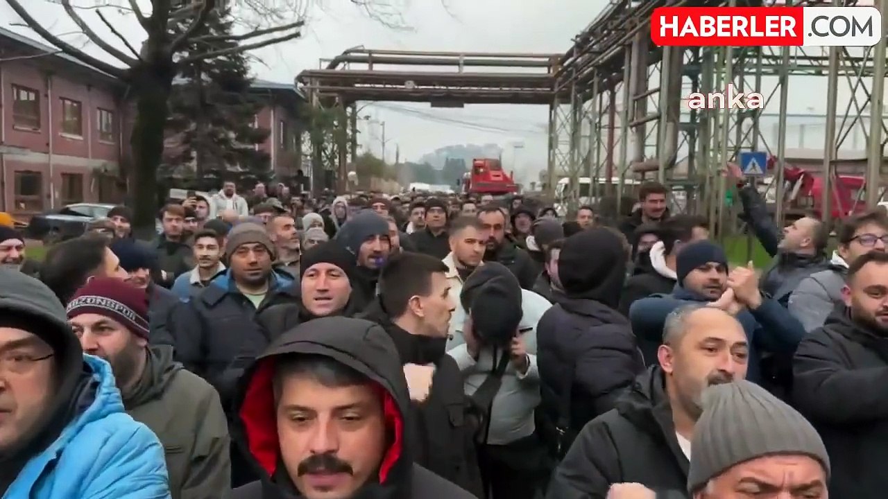 Erdemir İşçileri Hakları İçin Yürüyüş Düzenledi