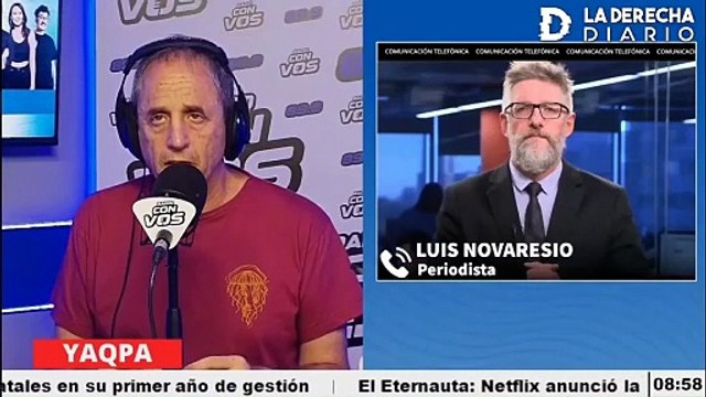 Ernesto Tenembaum y Luis Novaresio en una charla en la que ambos adhirieron a la Marcha del Orgullo Antifascista y Antirracista