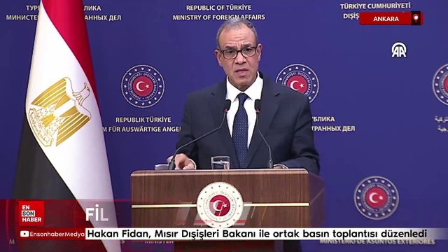 Hakan Fidan, Ankara’da Mısır Dışişleri Bakanı ile ortak basın toplantısı düzenledi