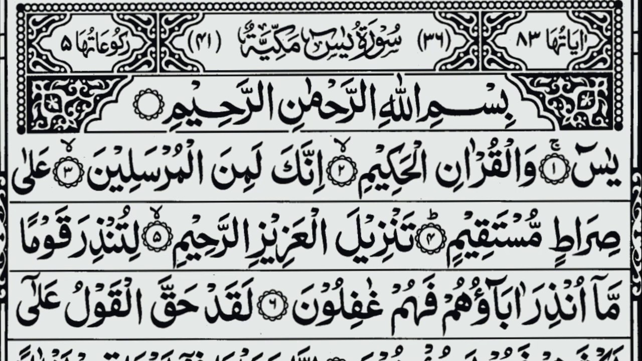 Surah Yaseen (Full) | Heart Touching Quran Recitation for Peace & Blessings | سورہ یٰس