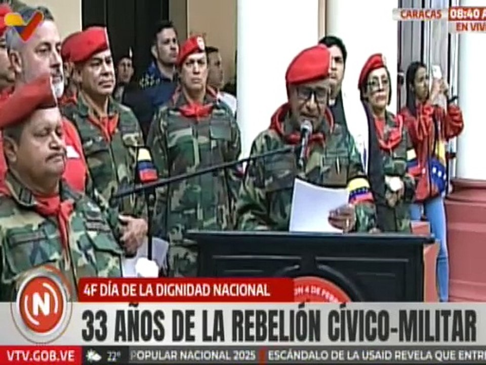 MG. Mantilla Oliveros: EL 4-F despierta el pueblo en la llama encendida del Cmdt. Hugo Chávez