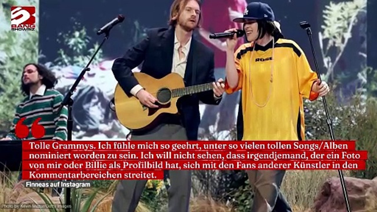 Finneas: Enttäuschte Fans sollen ihren Frust nicht an Grammy-Gewinnern auslassen