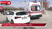 Elazığ'da ambulans ve otomobil çarpıştı: 2 yaralı