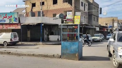 Münbiç'teki terör saldırıları sonrası halktan "sessiz" protesto