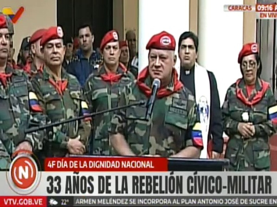 Vpdte. Diosdado Cabello: Chávez nos inspira, nos da fuerza, nos une y nos compromete