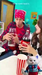 HOW MUCH COCA COLA CAN HE DRINK!? 🙀