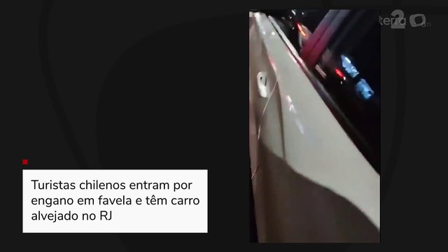 Turistas chilenos entram por engano em favela e têm carro alvejado no RJ