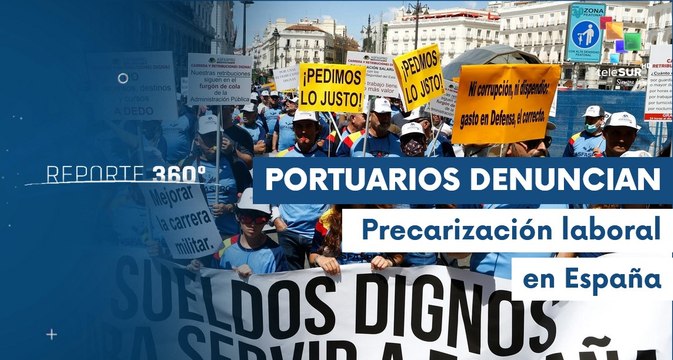 Trabajadores portuarios denuncian precarización laboral en España