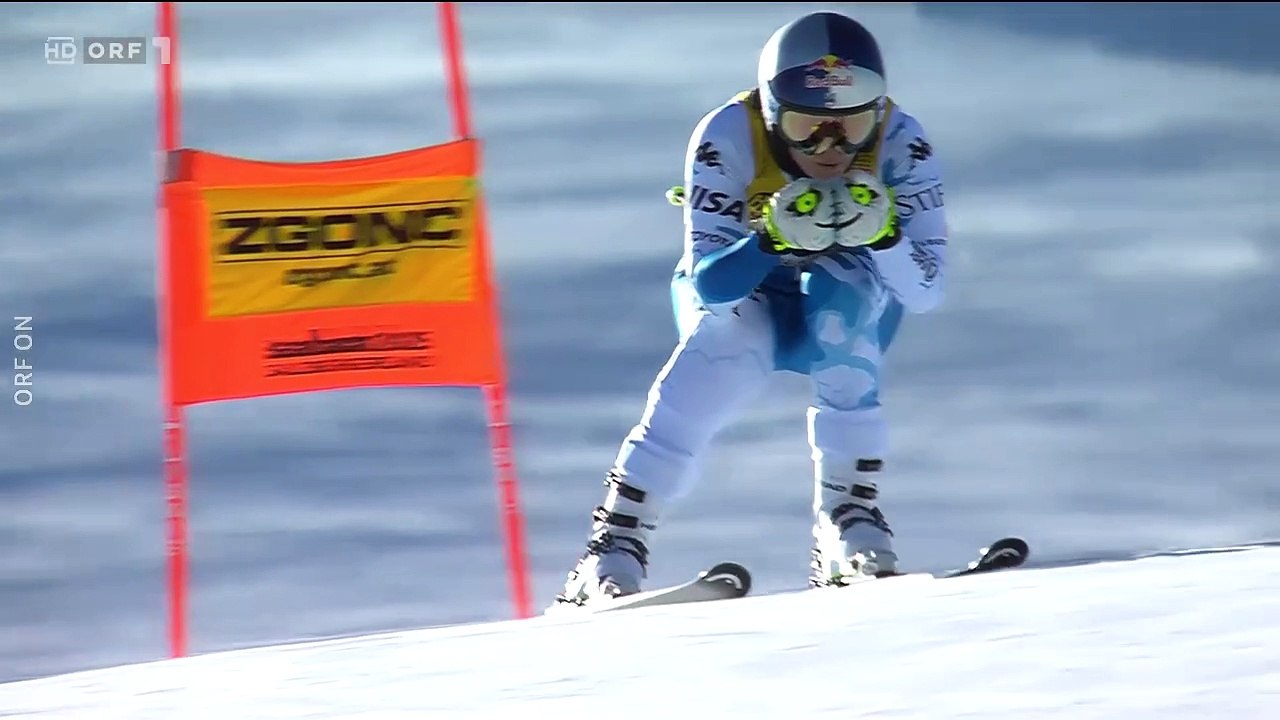 Lindsesy Vonn - Saalbach Ski WM Interview 1st DH Training