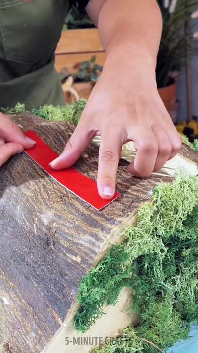 Beautiful and unique kitchen holder made out of a tree trunk🍴