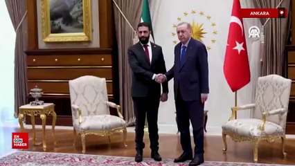 Cumhurbaşkanı Erdoğan, Ahmed Şara ile bir araya geldi