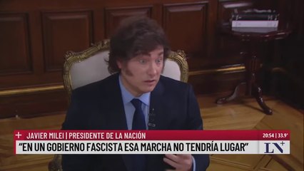 Javier Milei: "La ignorancia: nazi, nacionalsocialismo, se tienen que hacer cargo. Eran de los zurditos."