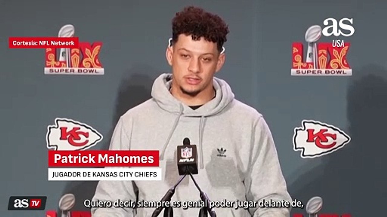Mahomes: "Es genial jugar enfrente de el presidente en turno"