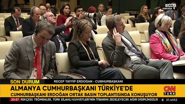 SON DAKİKA | Almanya Cumhurbaşkanı Türkiye'de! Cumhurbaşkanı Erdoğan: Gazze'de iki devletli çözümü destekliyoruz