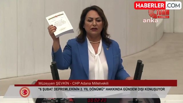 CHP'li Müzeyyen Şevkin: Deprem Sorumlusu AK Parti