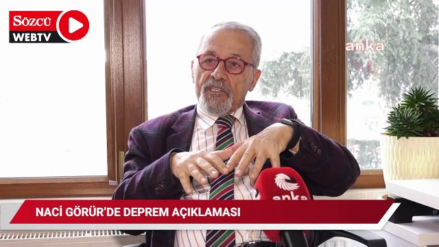 Naci Görür Ege’deki depremlere ilişkin açıklama yaptı