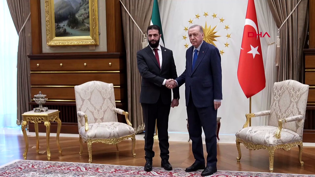 Suriye geçici yönetimi lideri Colani, ilk kez Türkiye'ye geldi: Erdoğan ve Colani Cumhurbaşkanı Külliyesi'nde bir araya geldi