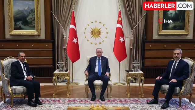 Cumhurbaşkanı Erdoğan, Mısır Dışişleri Bakanı Bedr Abdulati'yi Cumhurbaşkanlığı Külliyesinde kabul etti
