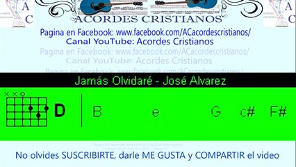 Jamás Olvidaré - José Alvarez Acordes Guitarra
