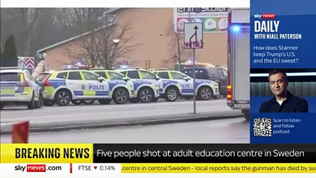 Sweden shooting: Witness sent text from school after hearing 'automatic rifle fire'