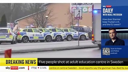 Sweden shooting: Witness sent text from school after hearing 'automatic rifle fire'