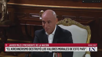 Javier Milei: "Ladri Depósito. Que sea candidata, que sé yo."
