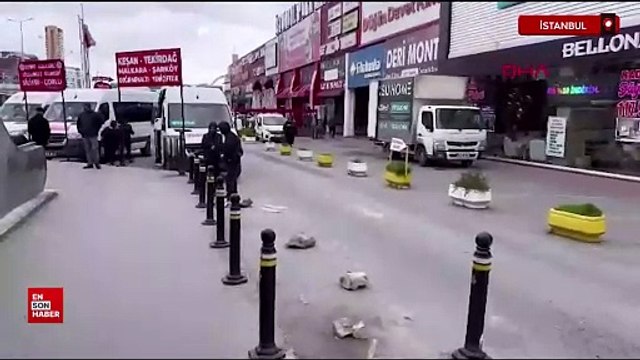 İstanbul Büyükçekmece'de minibüs şoförlerinin beyzbol sopalı kavgası