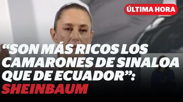 Sheinbaum minimiza amenaza de aranceles de Ecuador para México I Reporte Indigo