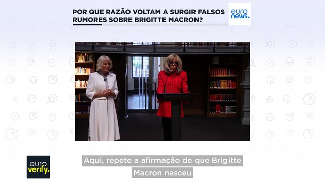 Por que razão ressurgem os falsos rumores de que Brigitte Macron é transgénero?