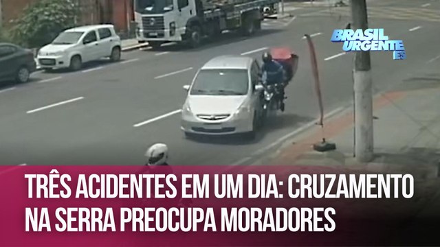 Três acidentes em um dia: Cruzamento na Serra preocupa moradores