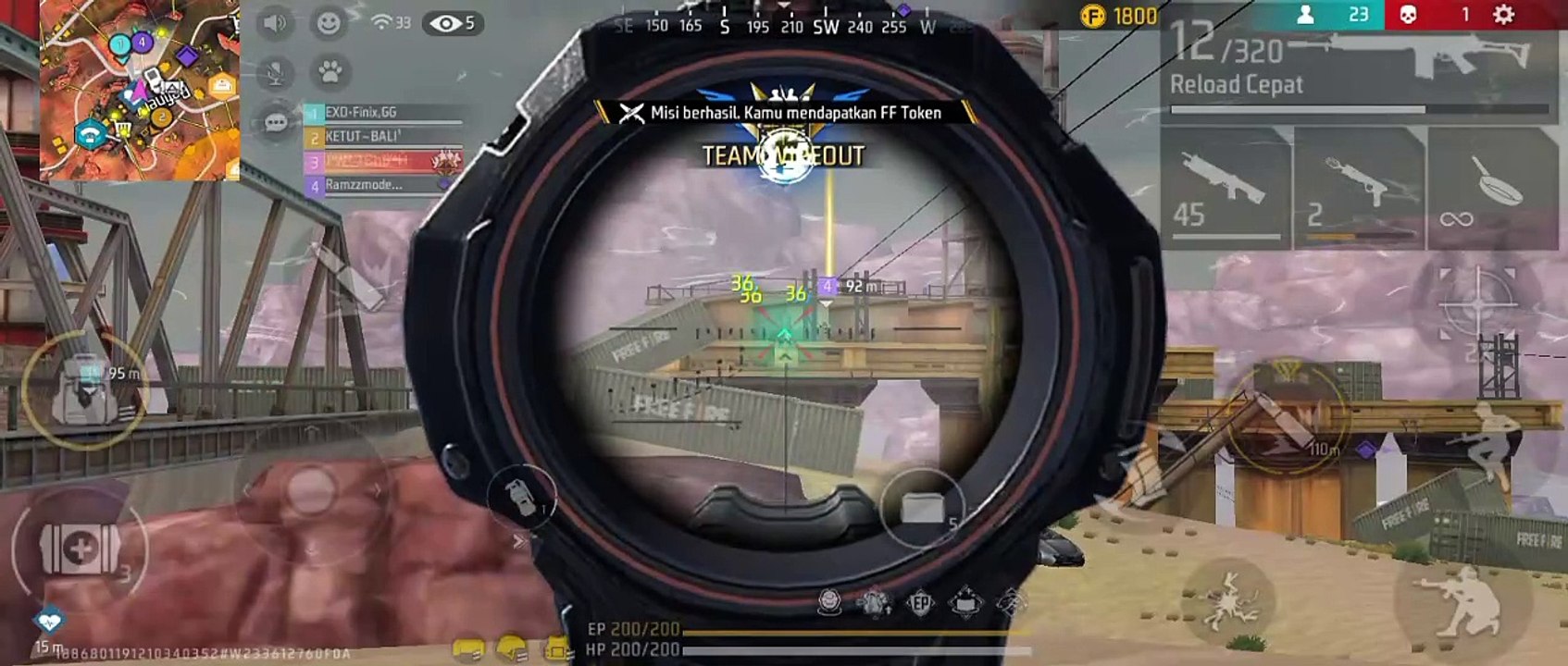 MABAR FREEFIRE PAKE JURUS