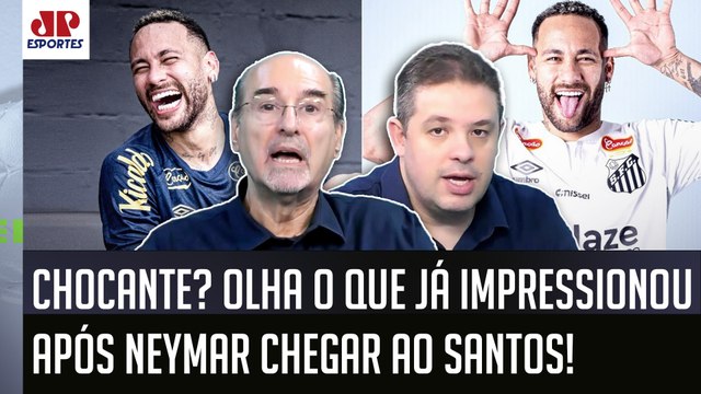 ISSO É UMA LOUCURA, cara! O Neymar em 4 DIAS no Santos já... OLHA o que IMPRESSIONOU!