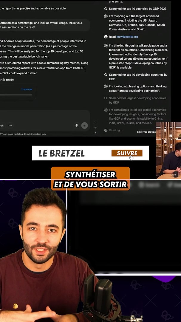 CHATGPT DEEP RESEARCH EST DINGUE ! 🔎 #openai #chatgpt #actusia #deepresearch #chatbot #chatgptsearch