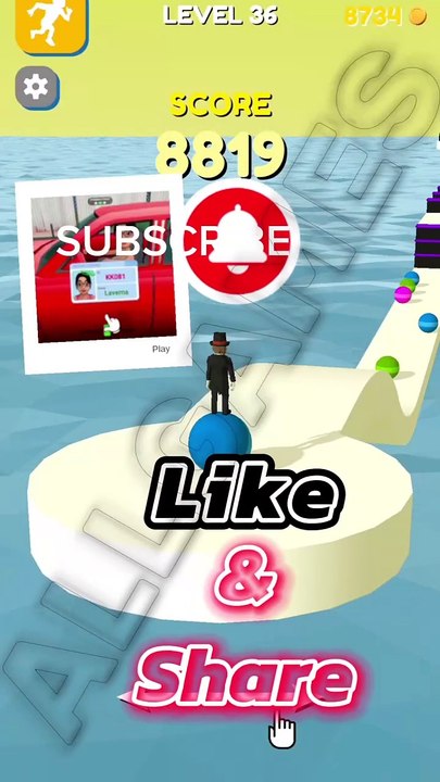 Stack Rider LVL 36 Gameplay FUN GAME #shorts #StackRider #fungames #viralvideo