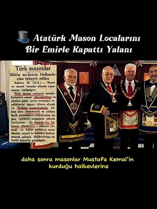 Atatürk Mason Localarını Bir Emirle Kapattı Yalanı Belgelerle