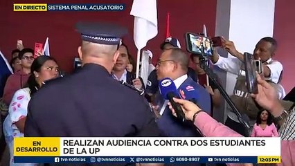 Ánimos caldeados en medio de audiencia a universitarios aprehendidos en protestas