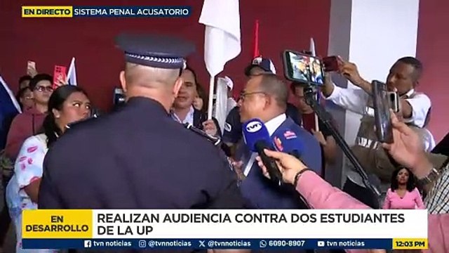 Ánimos caldeados en medio de audiencia a universitarios aprehendidos en protestas